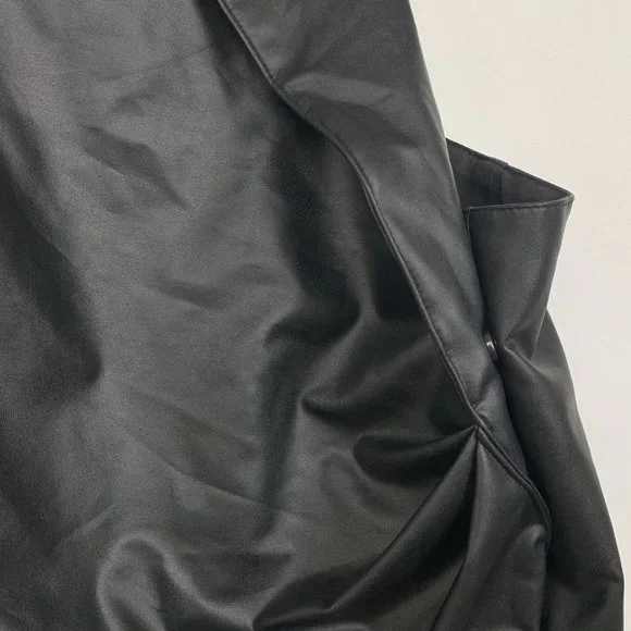 NWT Ronny Kobo X REVOLVE Sabrina Cut Out Blazer Mini Dress Leather Black - Picture 12 of 12